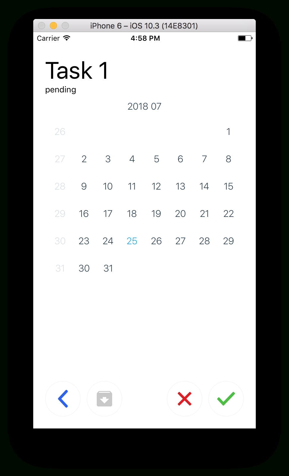 Week Calendar React Native Month Calendar Printable