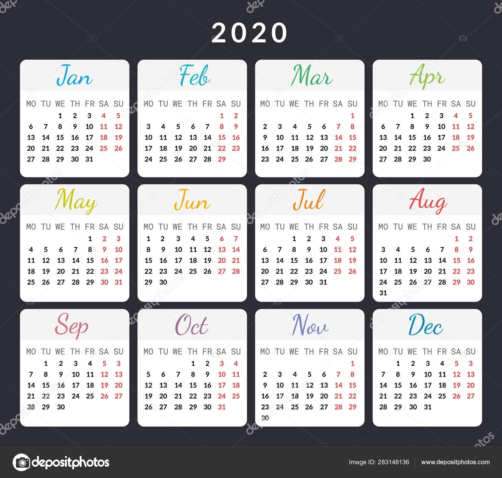 Calendar With Special Days 2020 | Calendar Template