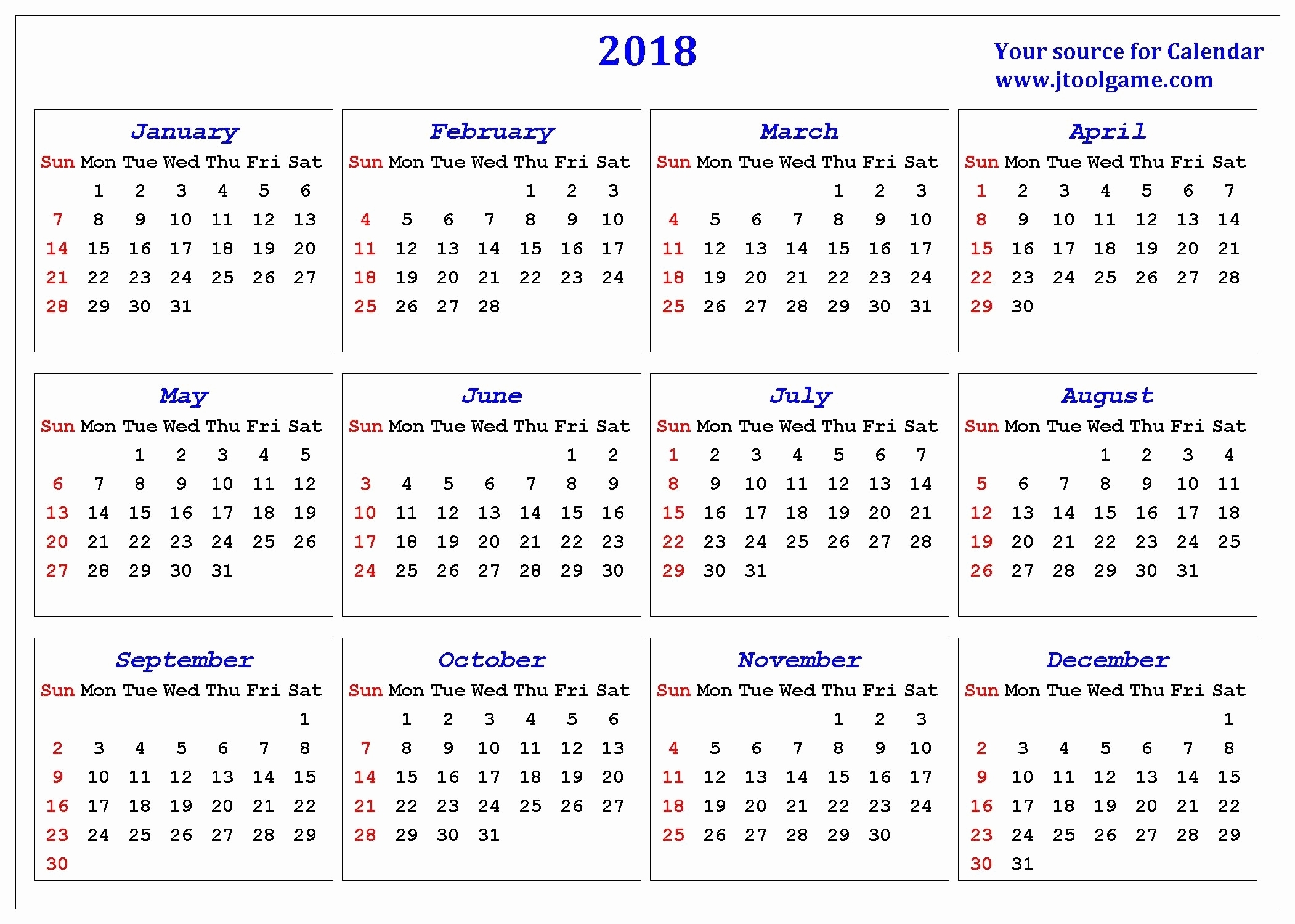 yearly calendar with week numbers