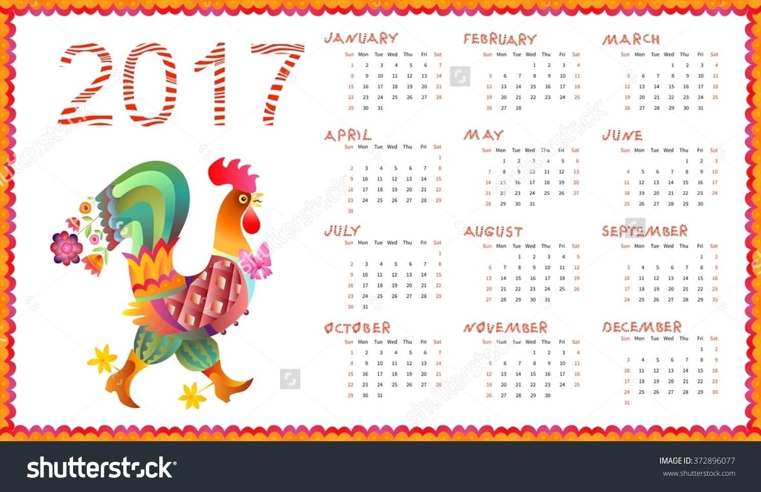 Chinese New Year 2017 Calendar