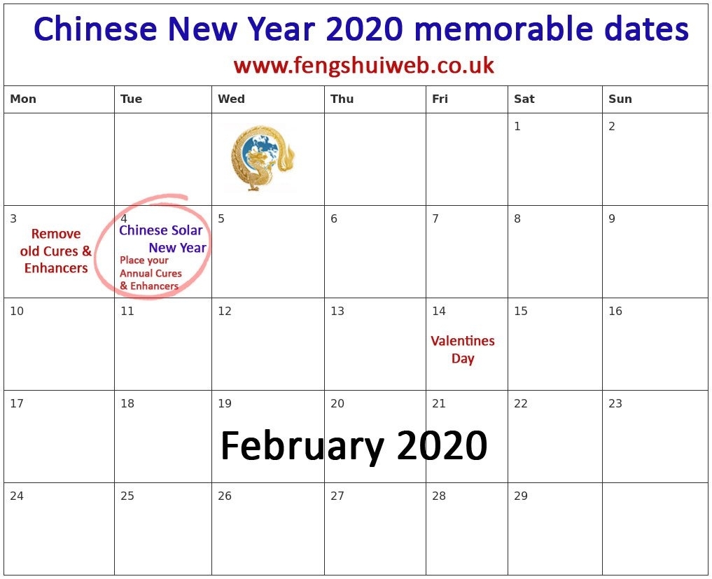 2020 chinese lunar calendar