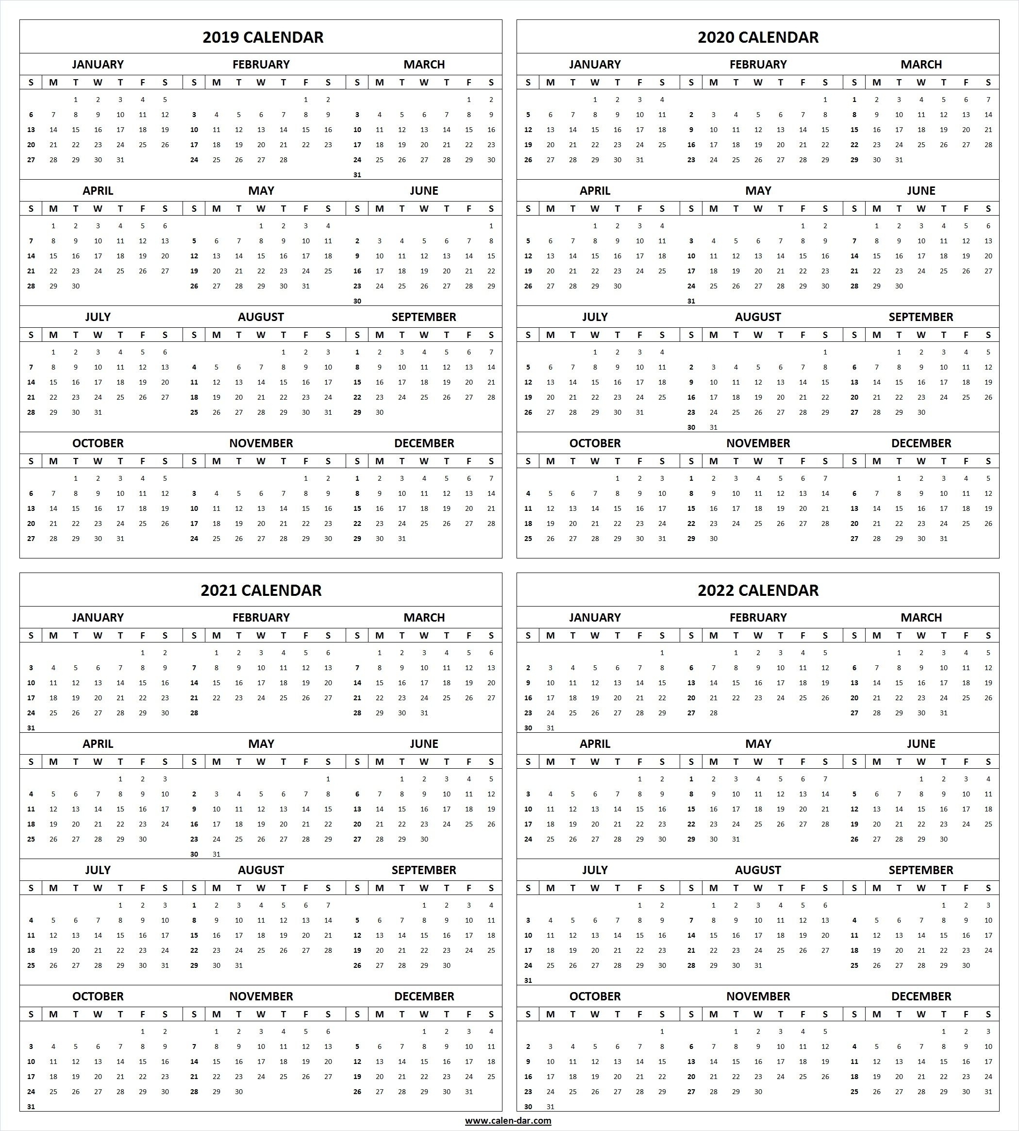 Collect Blank Year Long Calendar 2022 ⋆ The Best Printable