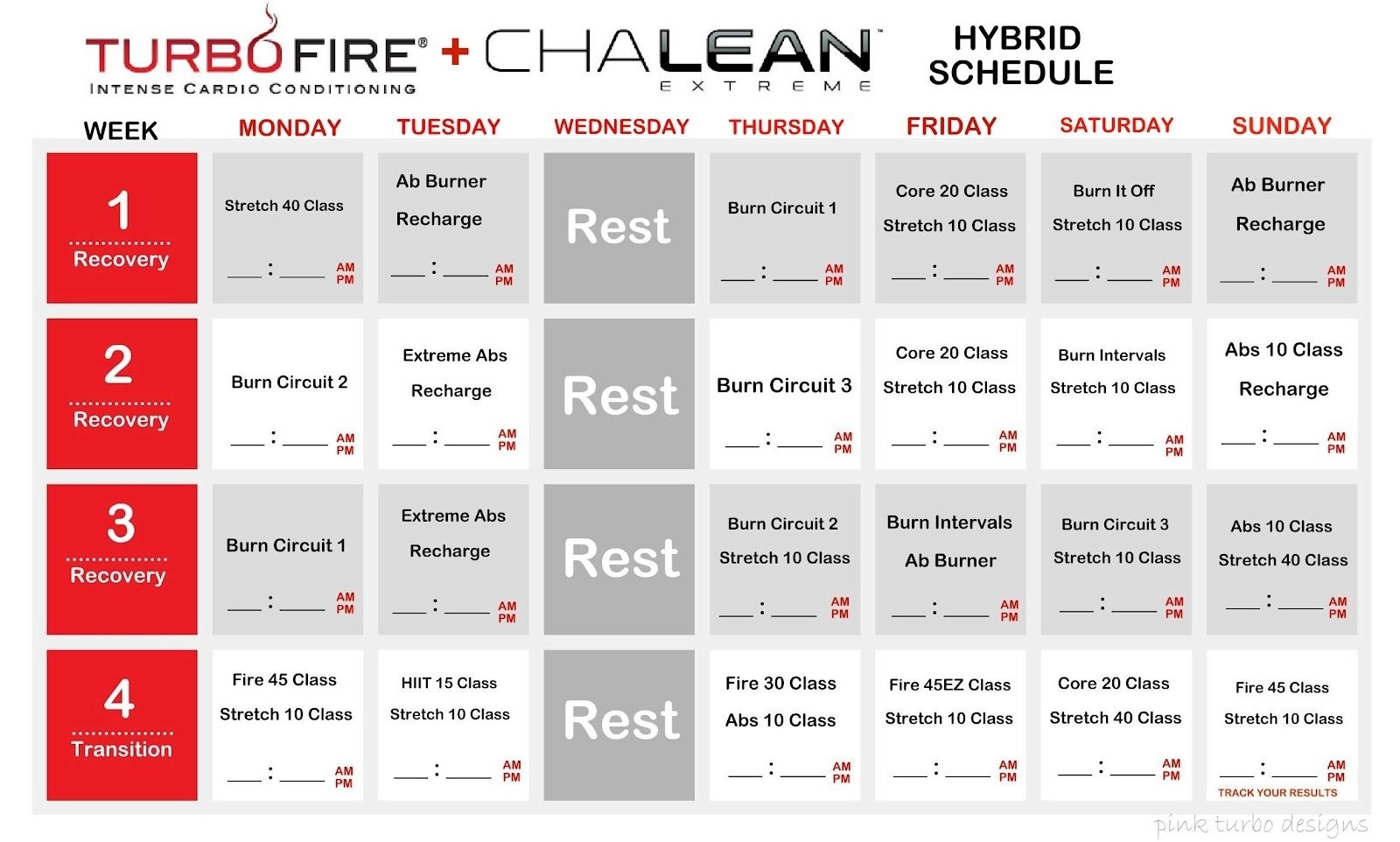 Committed To Fit*: Chalean Extreme &amp; Turbo Fire Hybrid
