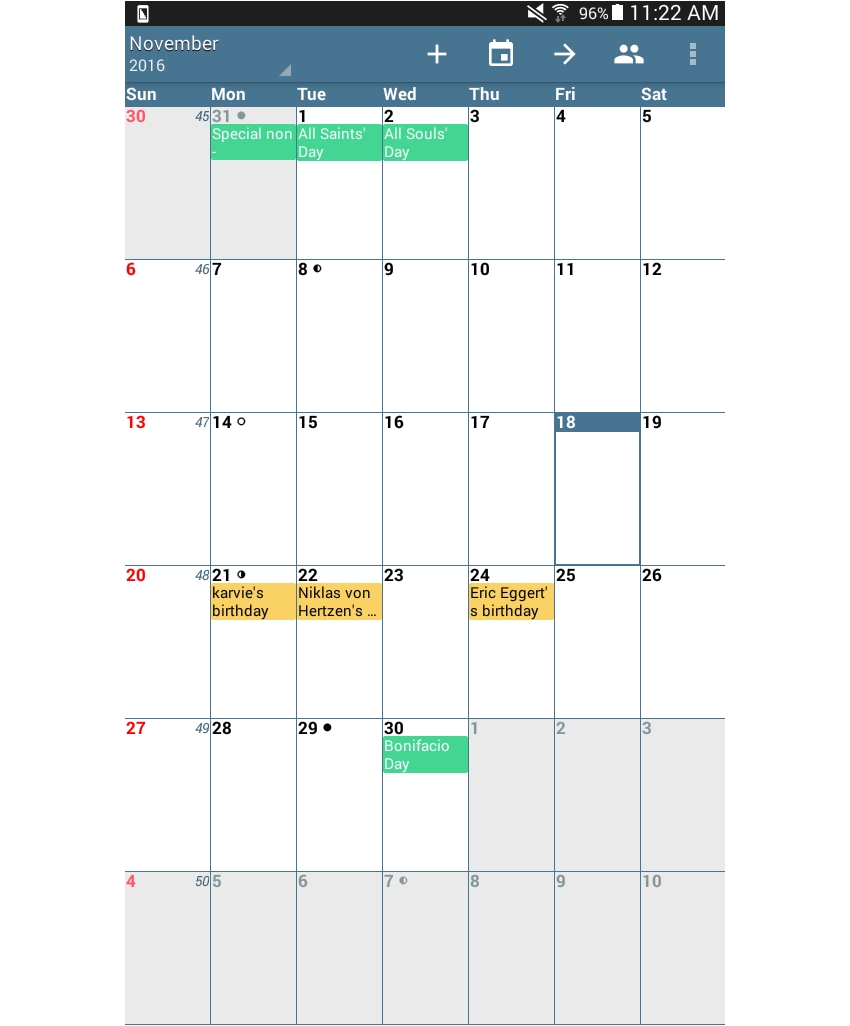 Common React Native App Layouts: Calendar Page