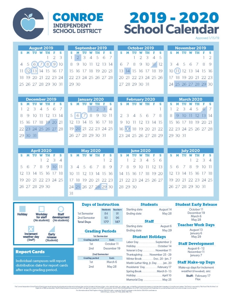 District 6 Calendar 2020 | Month Calendar Printable