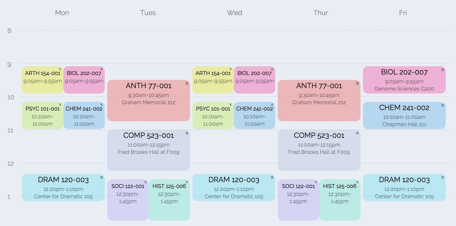 Coursicle | Plan Your Schedule And Get Into Classes