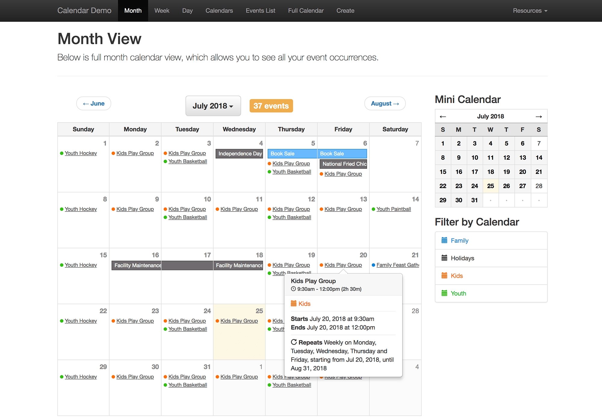 Craft Calendar 2.x - Calendar.month Function | Solspace