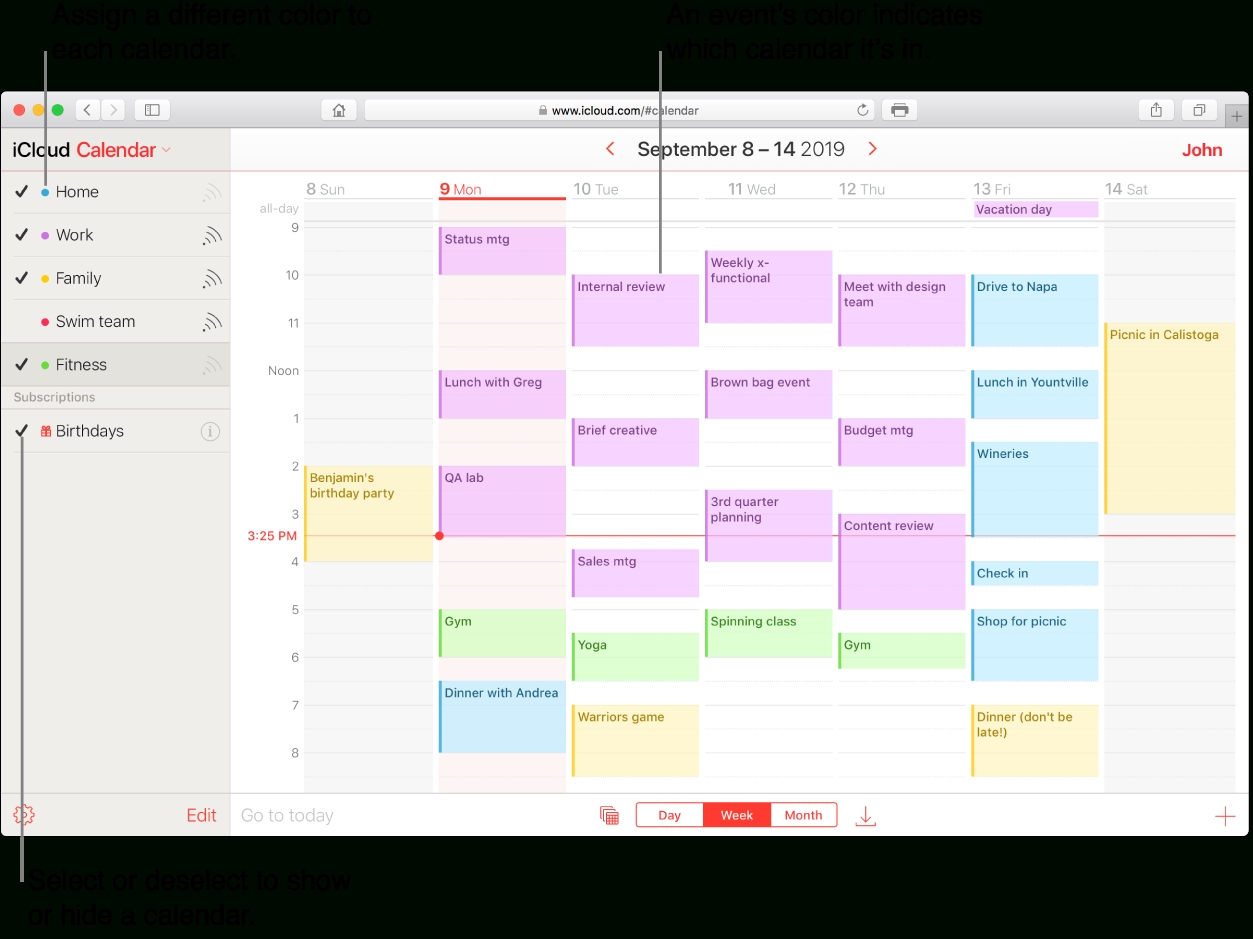 calendar for macbook air