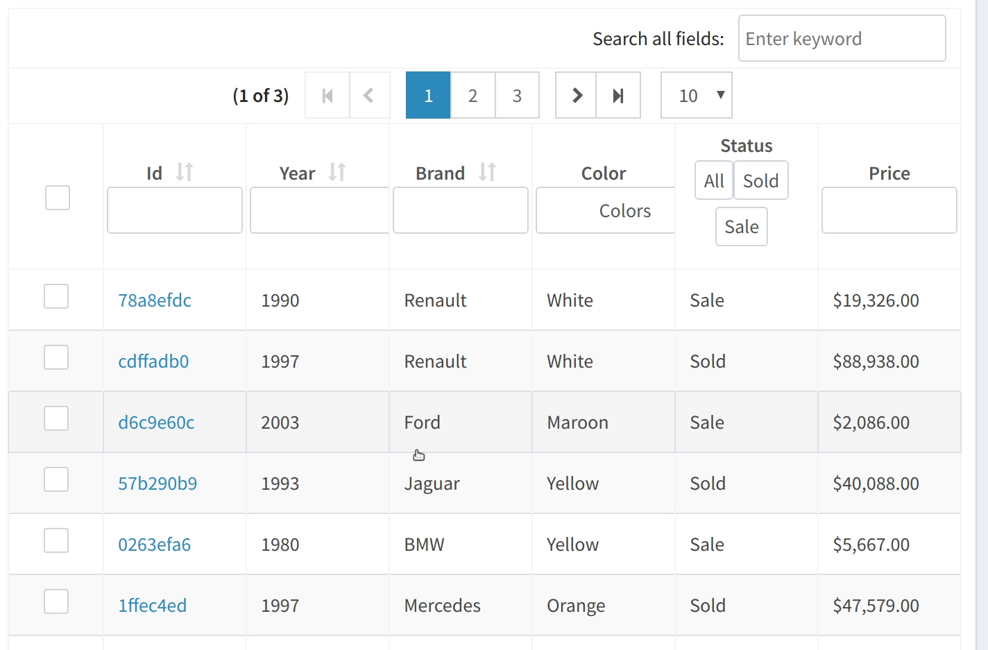 Datatable - Adjust Custom Filters Width · Issue #168