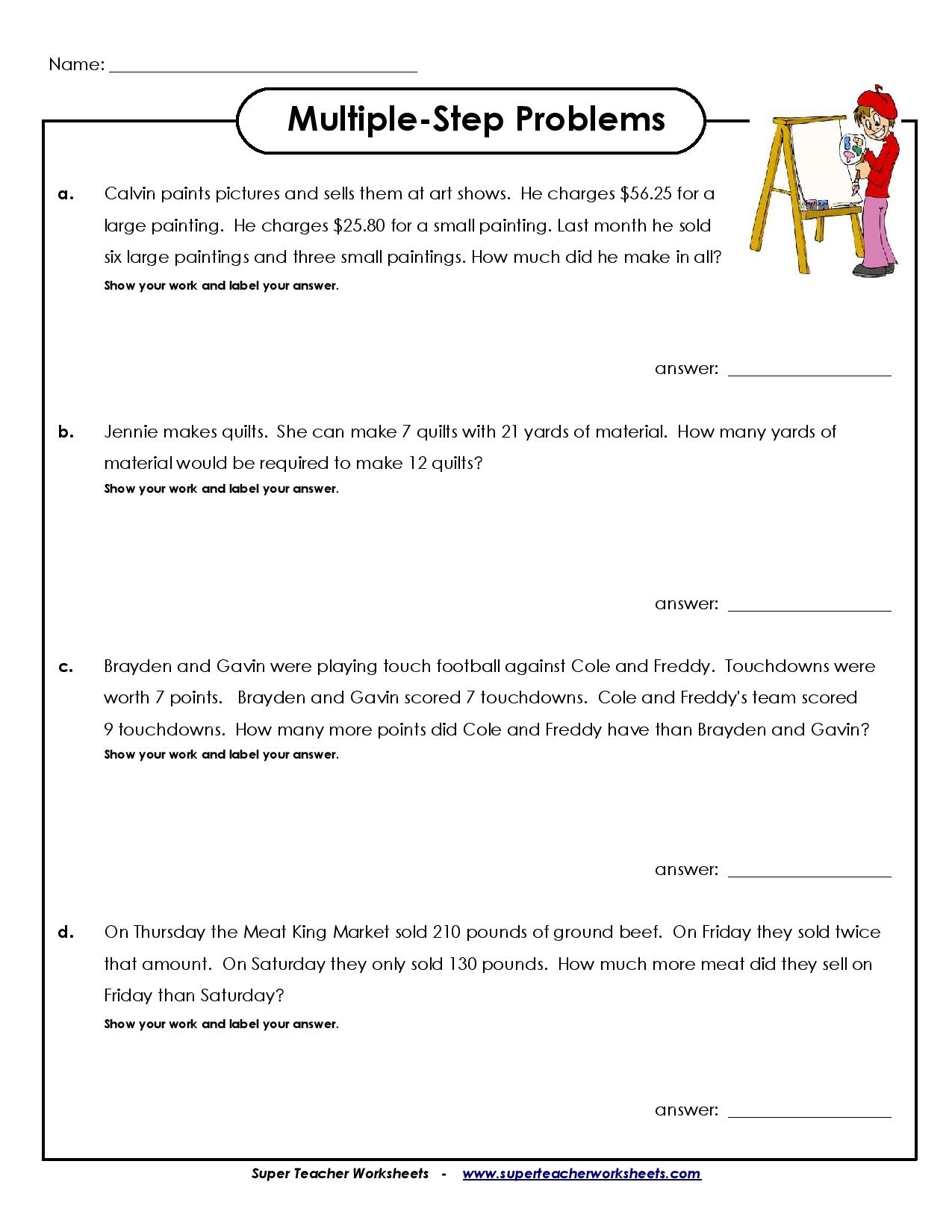 ✅Grade 4 Math Worksheets Archives - You Calendars