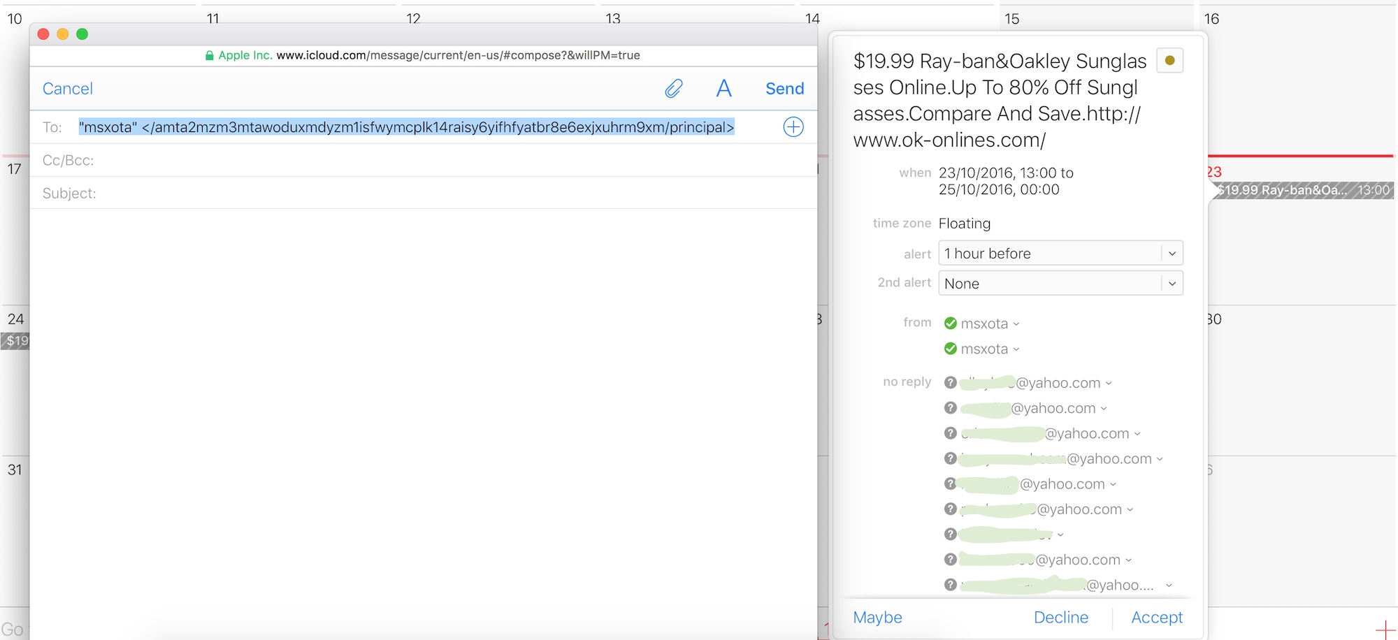 move calendar invite from outlook for mac to icloud calendar