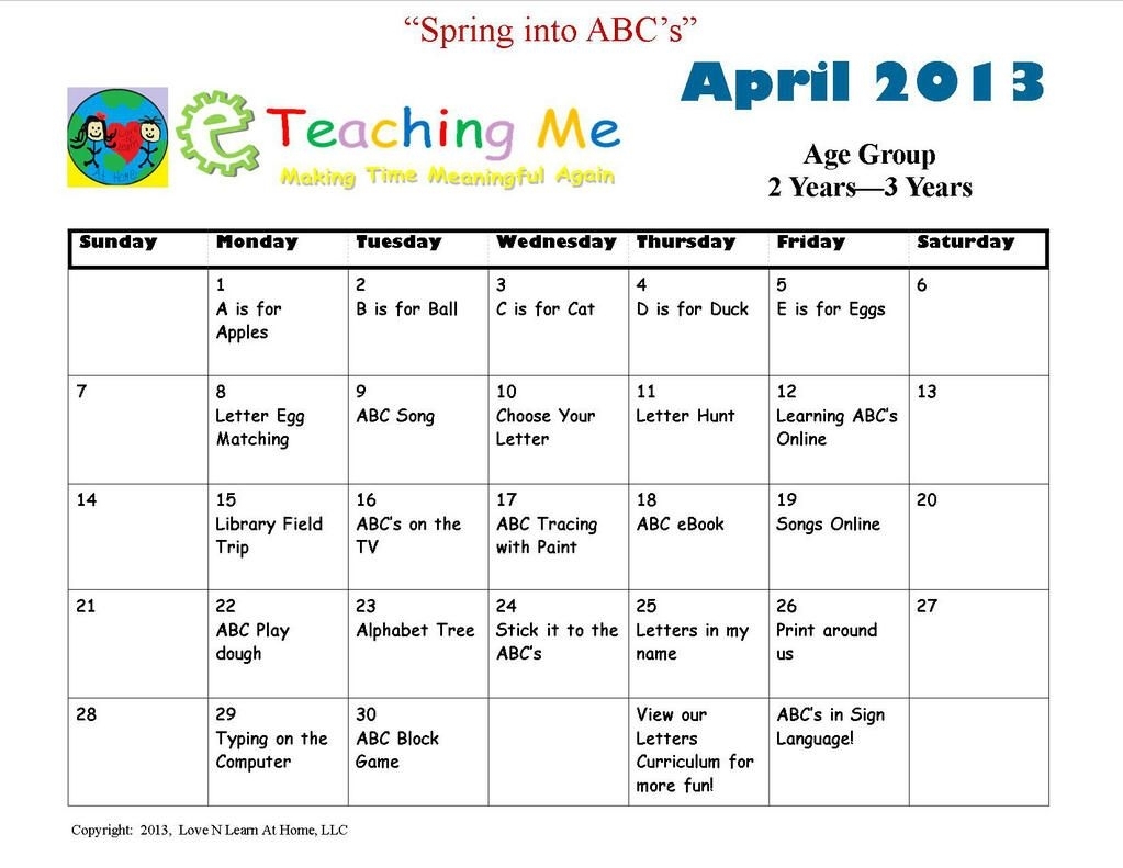 Eteachingme On | Learning | Lesson Plans For Toddlers