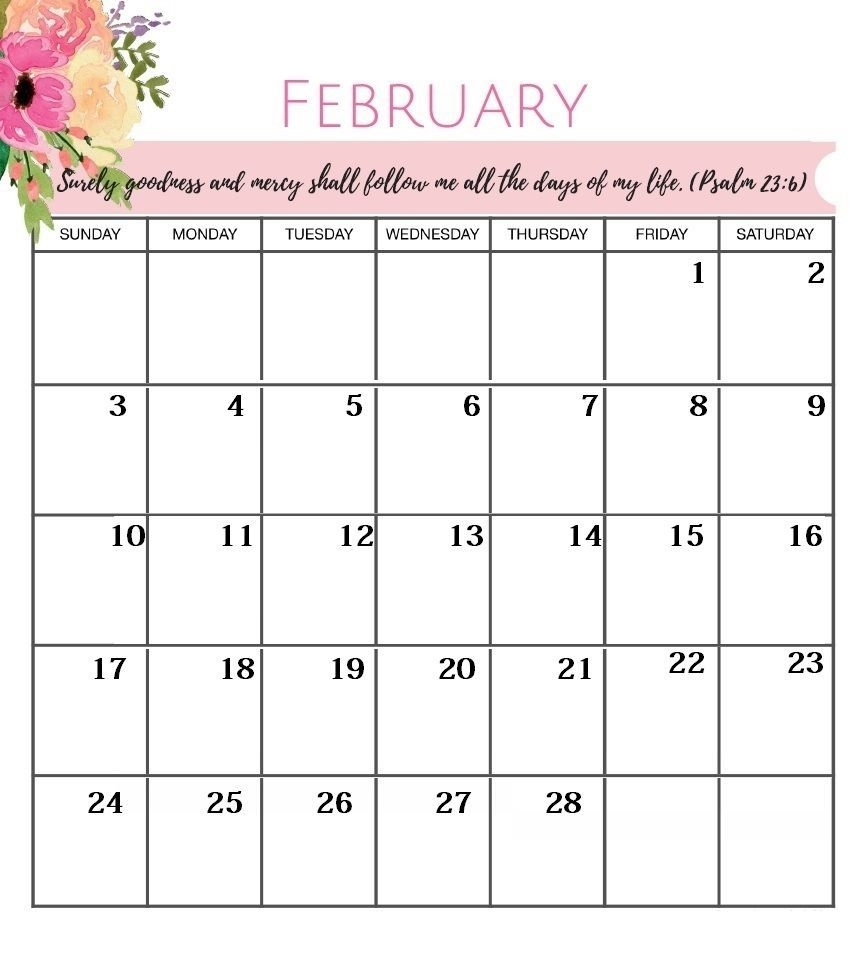 February 2019 Desk Planner Calendar #deskplanner