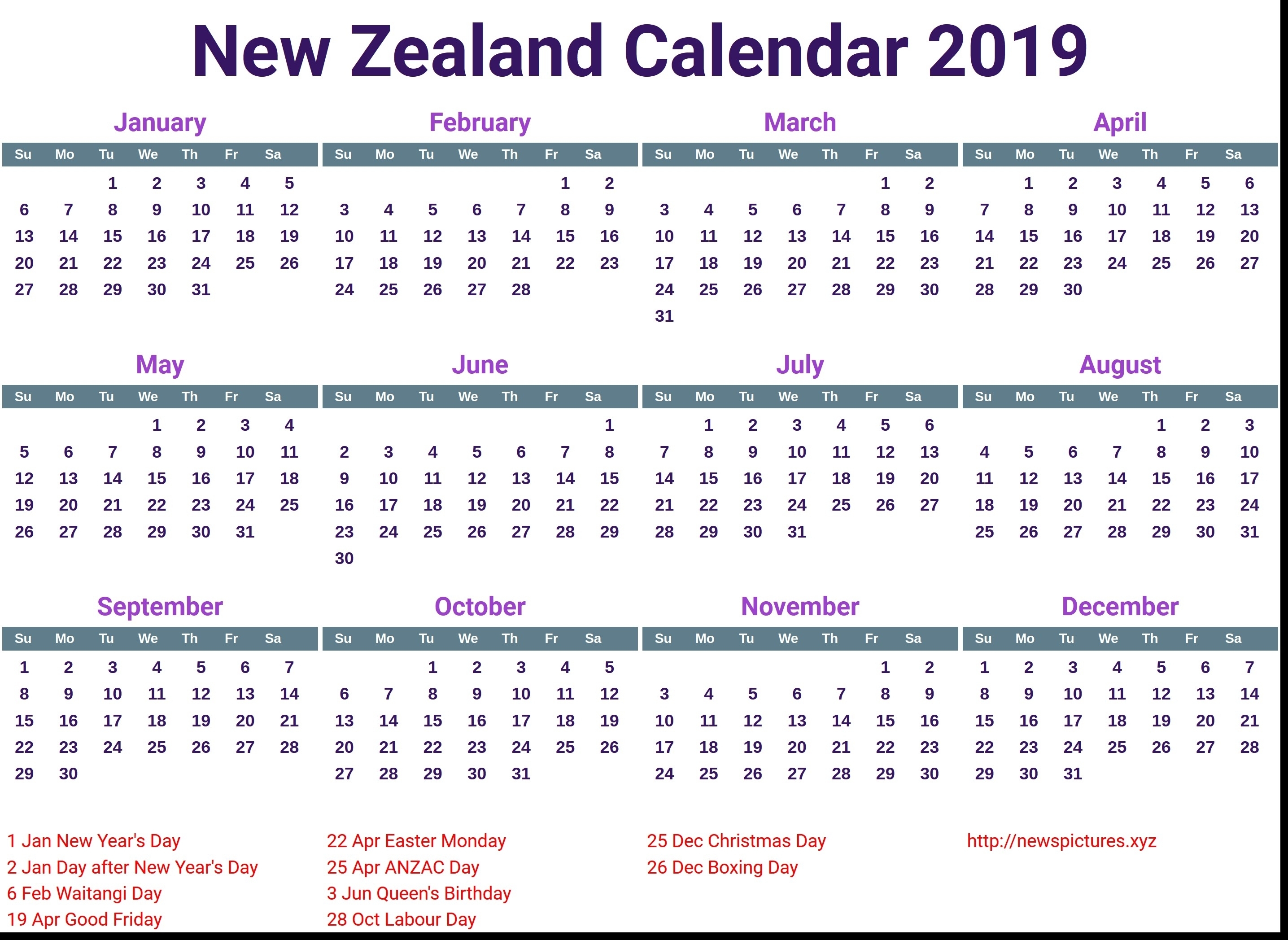 February 2020 Calendar Nz - Cerno.mioduchowski