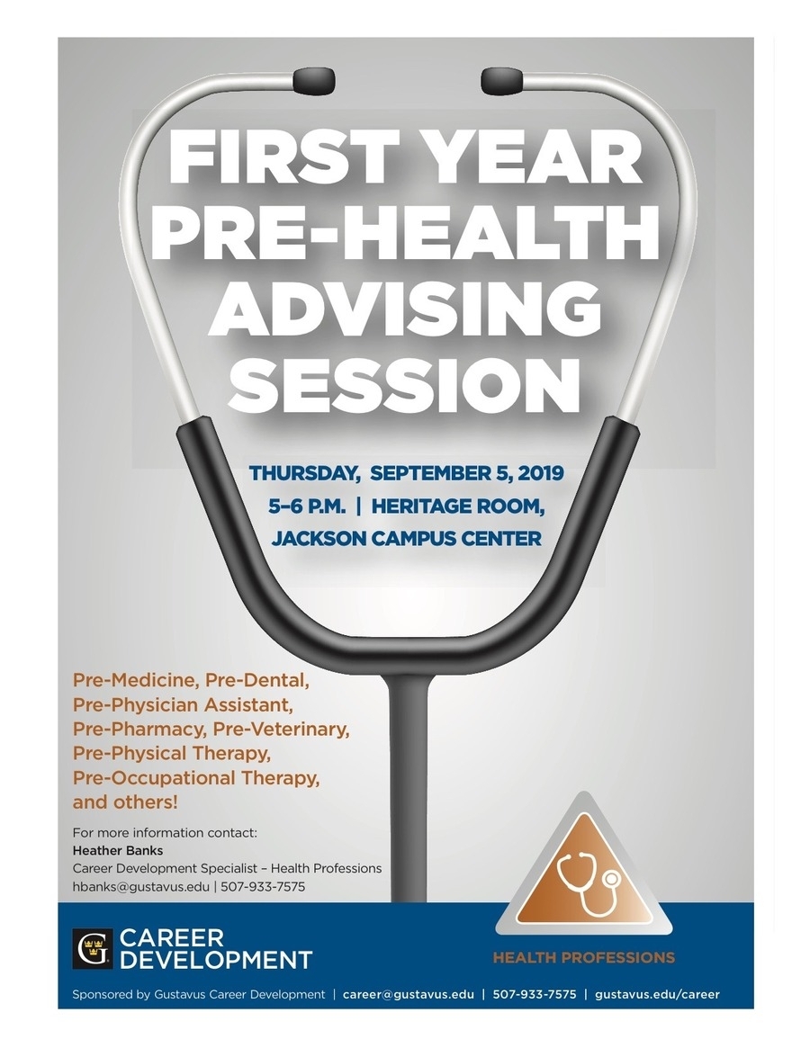 First Year Pre-Health Advising Session - September 5 At 5–6