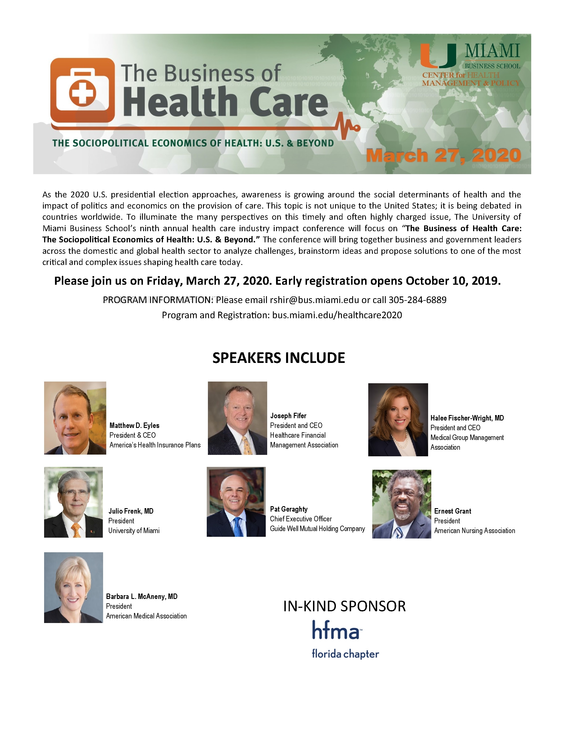 Florida Chapter Of Hfma – University Of Miami&#039;s The Business