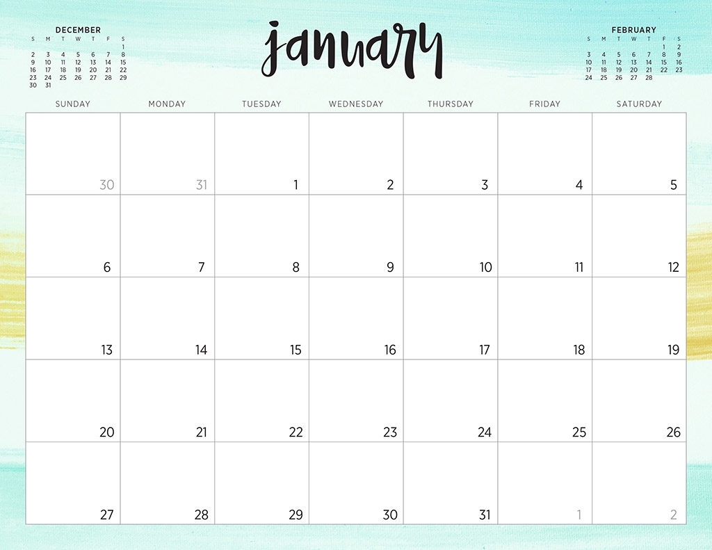 Free 2019 Printable Calendars - 46 Designs To Choose From!