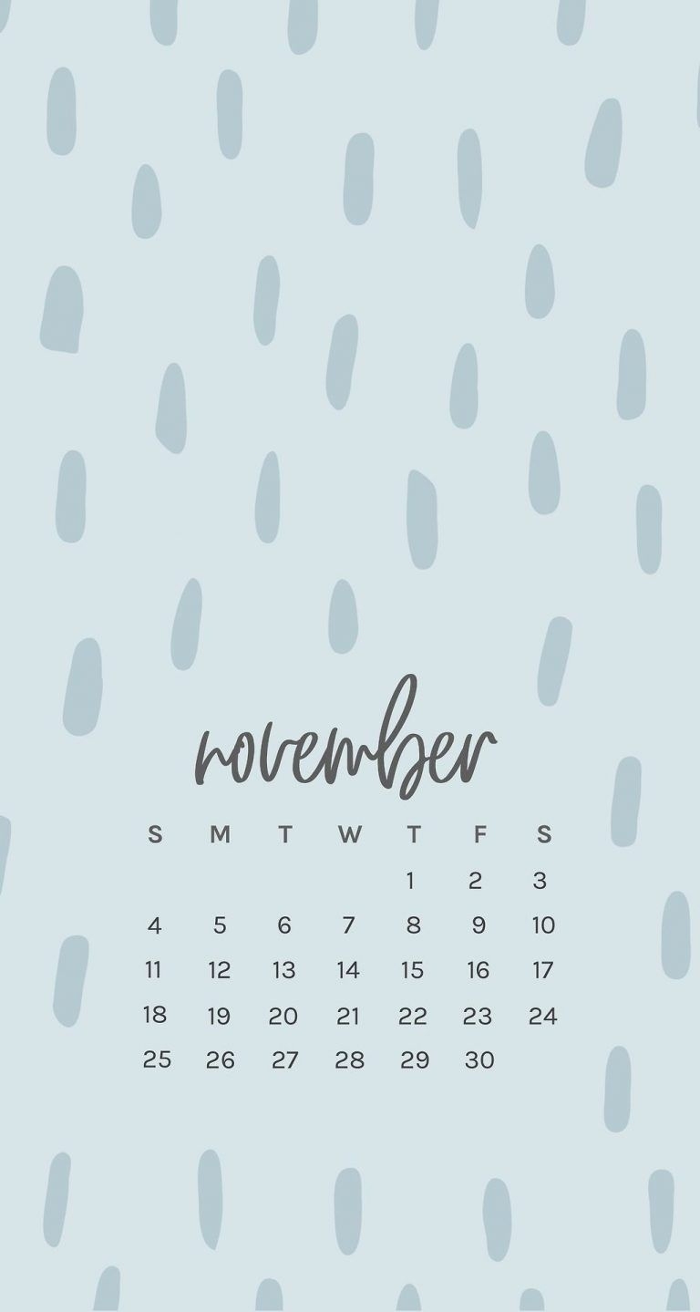 Free November 2018 Iphone Calendar Wallpapers | Trik