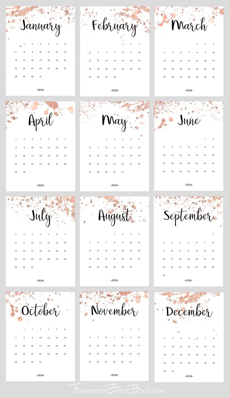 Year Calendar From Today Month Calendar Printable