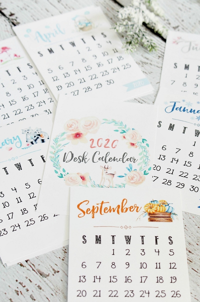 Free Recipe Calendar 2020 | Month Calendar Printable