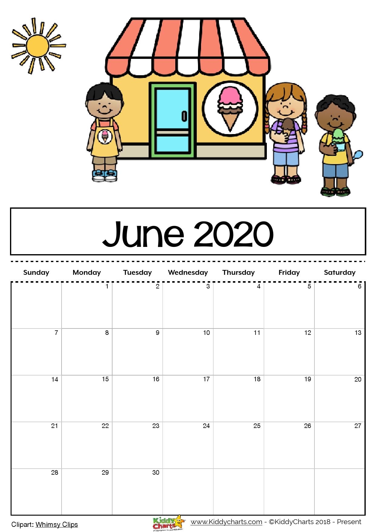 Free Printable 2020 Calendar For Kids, Including An Editable