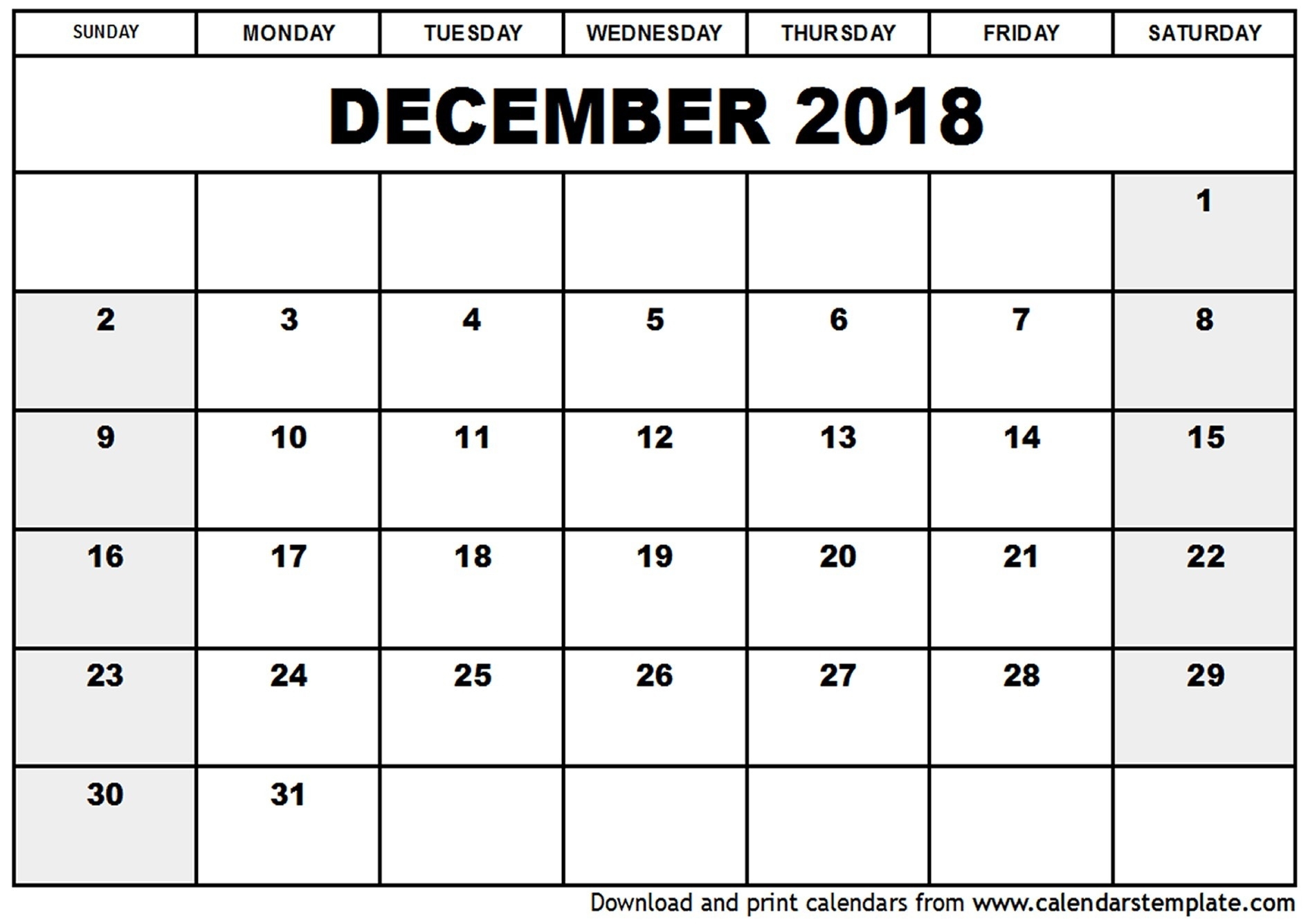 Free Printable Calendar Big Boxes 2018 September | Calendar
