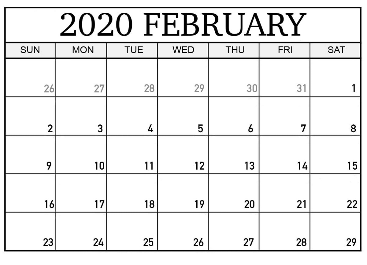 Free Printable Calendar Pages 2020 For Home | Calendar Shelter