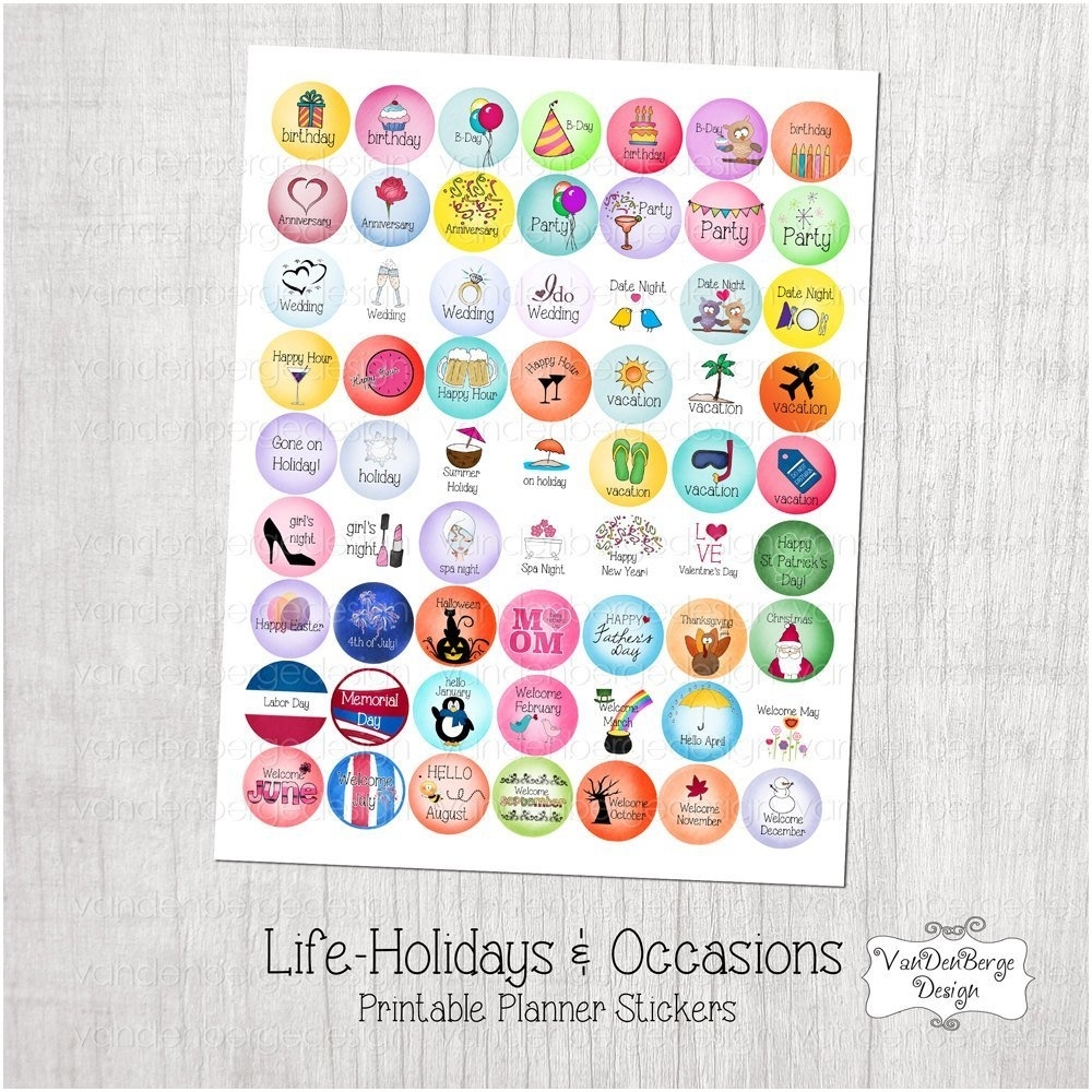 Free Printable Calendar Stickers To Download Or Print