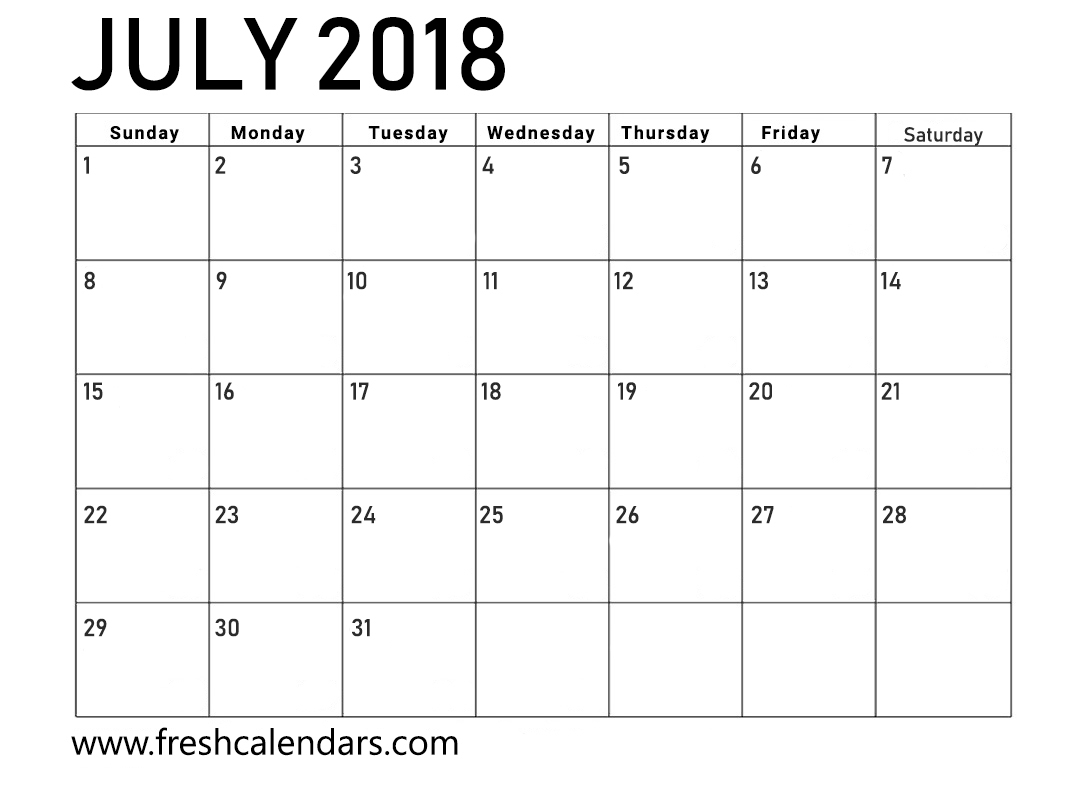 Free Printable Calendars July 2018 Calendar Fresh Online And
