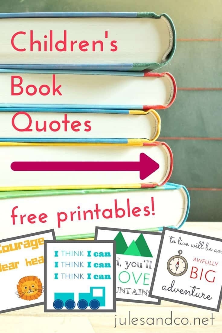 Free Printable Children Book Quotes Jules Childrens Books