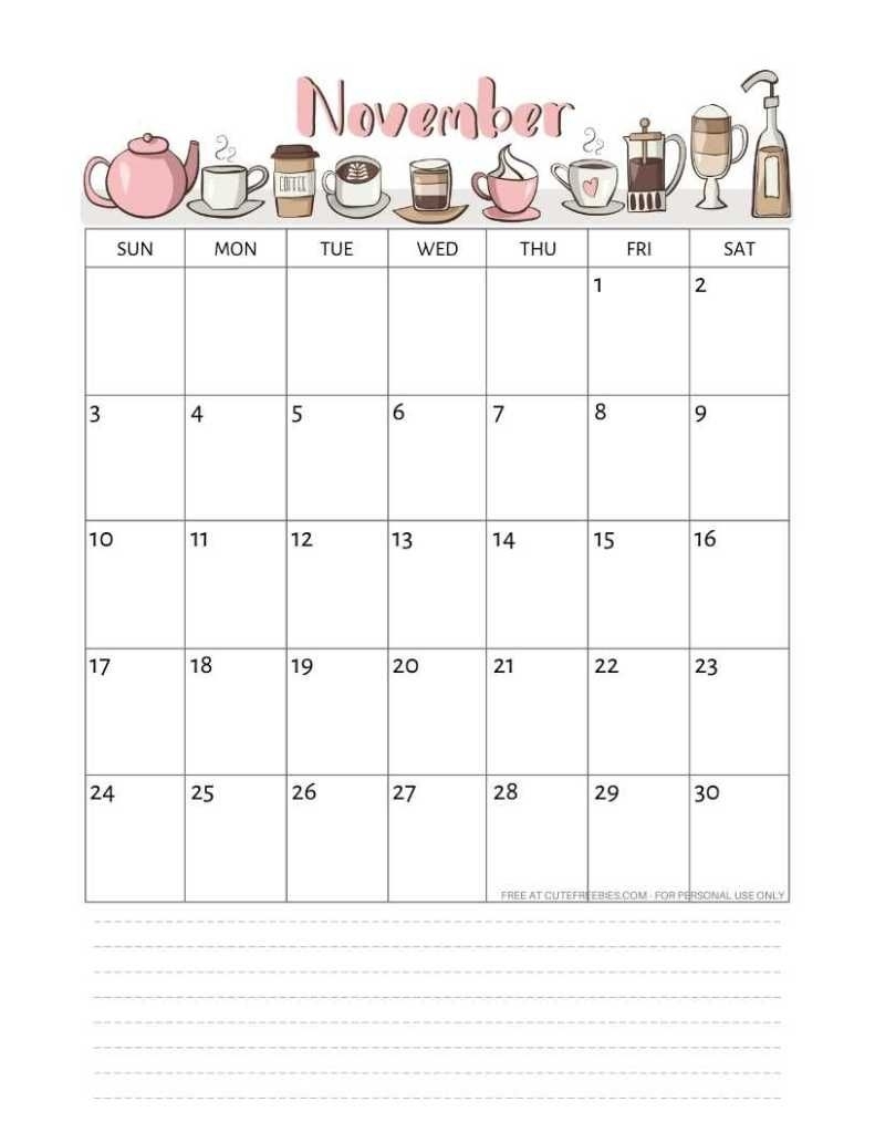 Free Printable November 2019 Calendar Pdf | 2019 Calendar