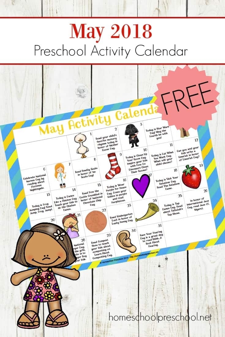 Free Printable Preschool Activity Calendar For Fun Holiday