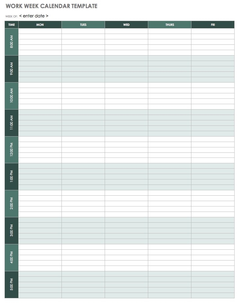 Free Printable Weekly Calendar