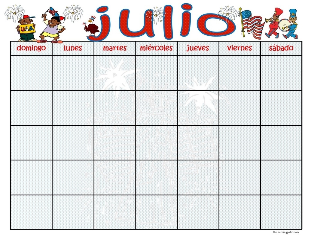 teaching espanol print a blank spanish calendar - 20 spanish calendar ...