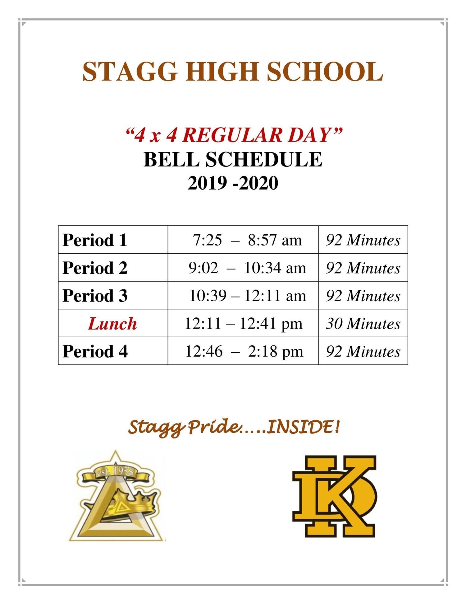 General Information / Bell Schedule