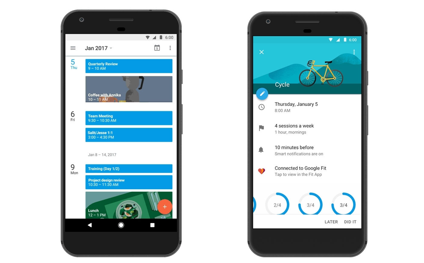 Google Calendar Helps With Fitness Goalslogging Workouts