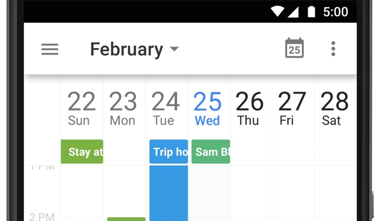 Week Calendar App Lost Data