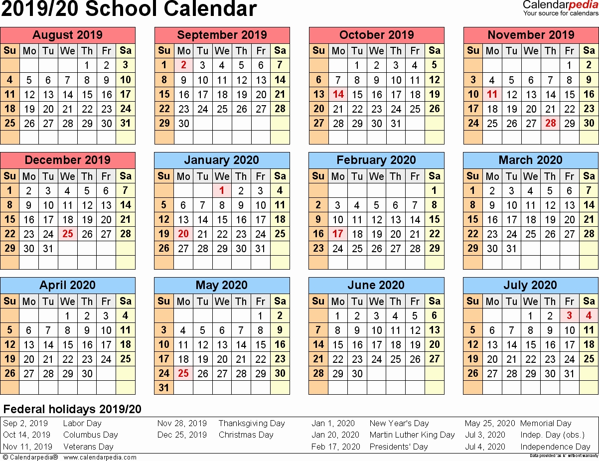 Government Of Canada Holiday Calendar 2019 2020 School