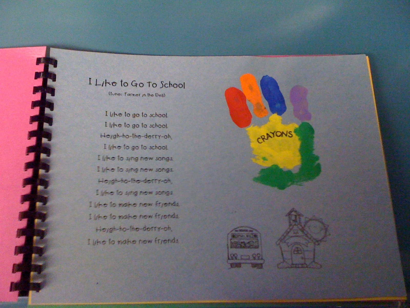 Handprint Art Books – Mrs. Kilburn&#039;s Kiddos