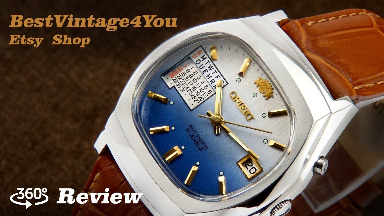 Hands-On Video Review Of Orient Multi Year Calendar Japan Watch From 70S