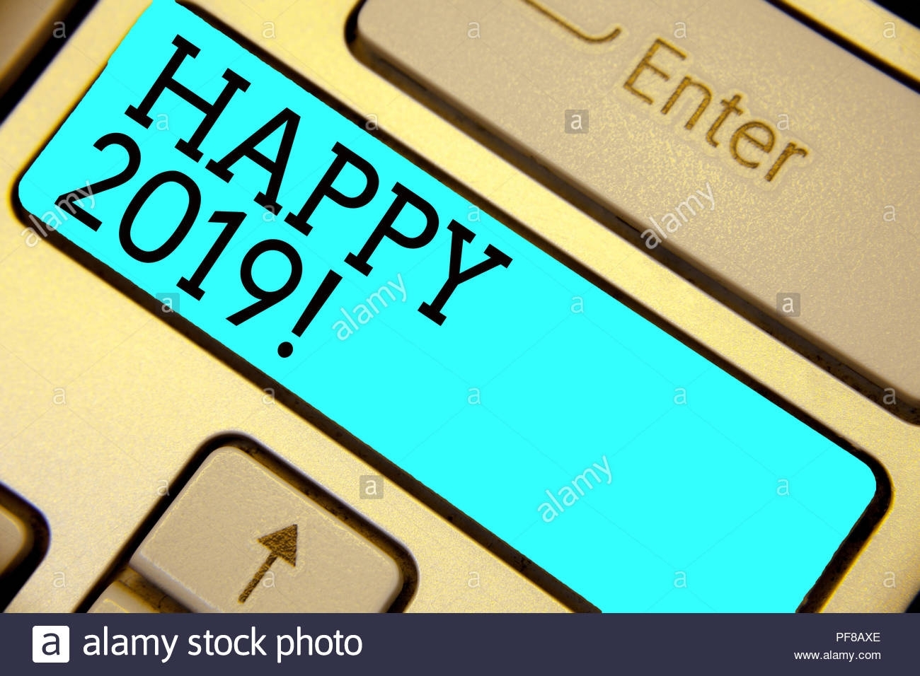 Handwriting Text Happy 2019. Concept Meaning Time Or Day At