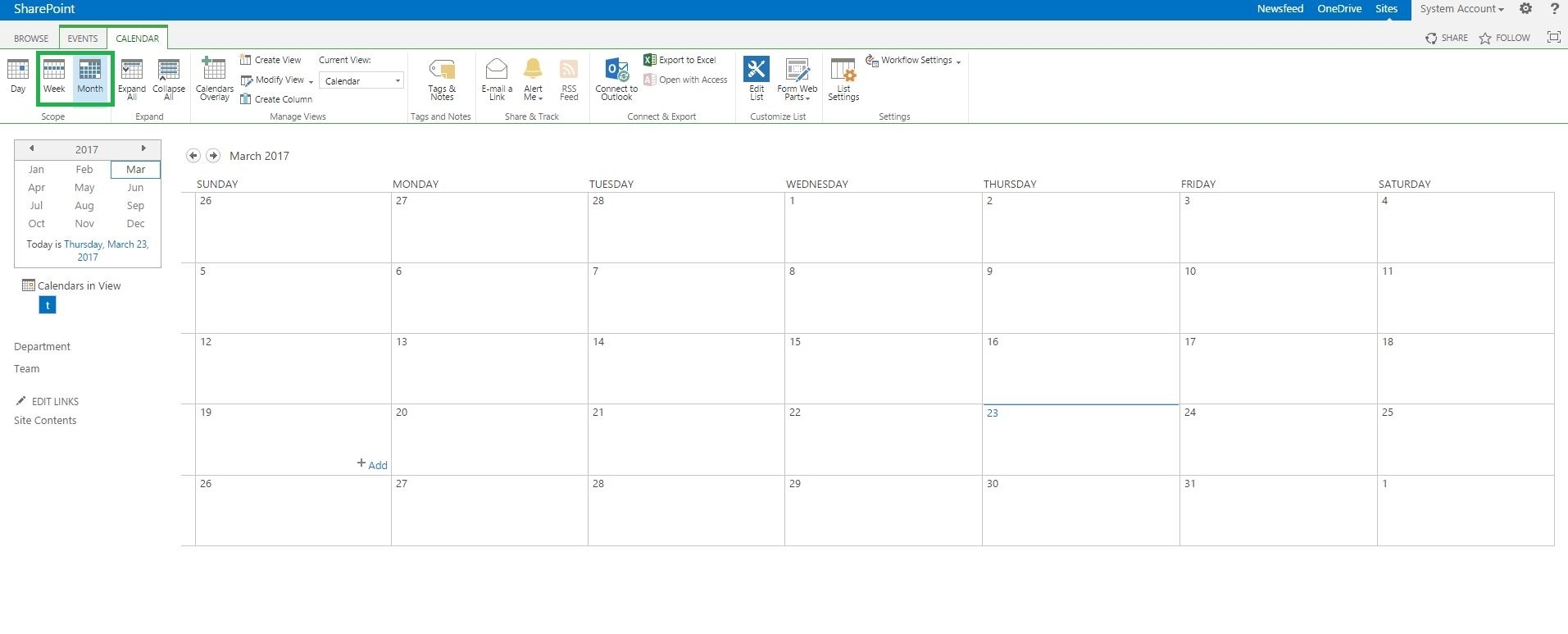 How To Call A Function Of Month And Week View In Calendar