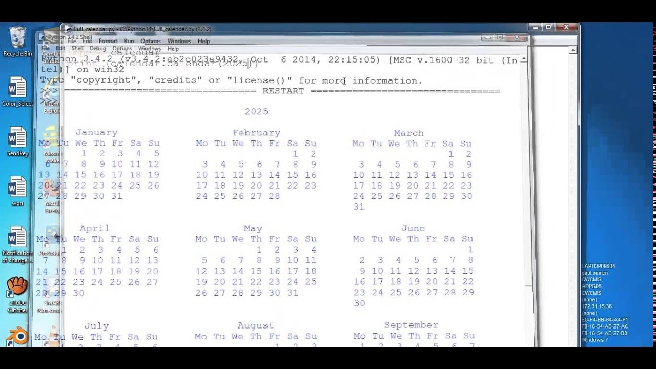 How To Create A Calendar In Python