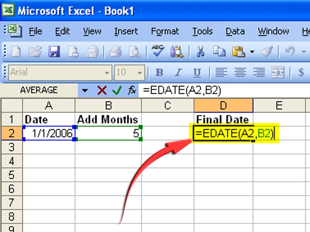 How To Create A Formula To Increase A Date1 Month: 6 Steps