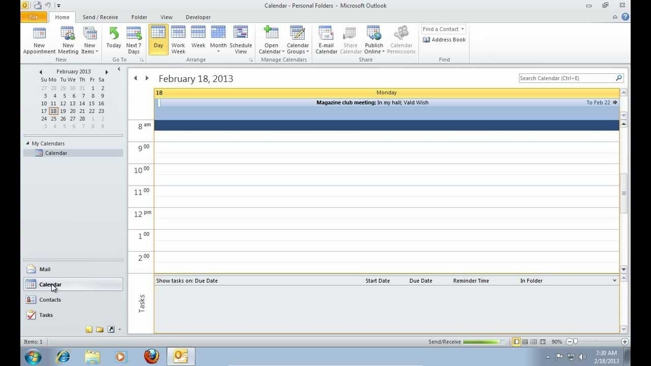 How To Delete Old Outlook 2010 Calendar Entries