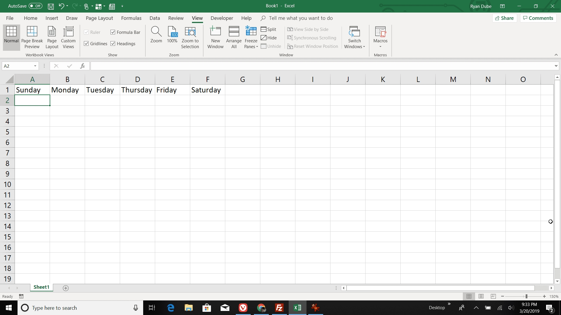 How To Make A Calendar In Excel