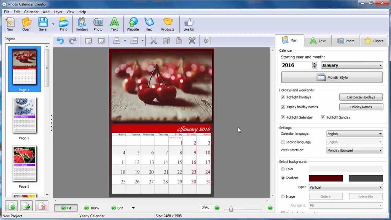 How To Make Your Own Calendar For 2016