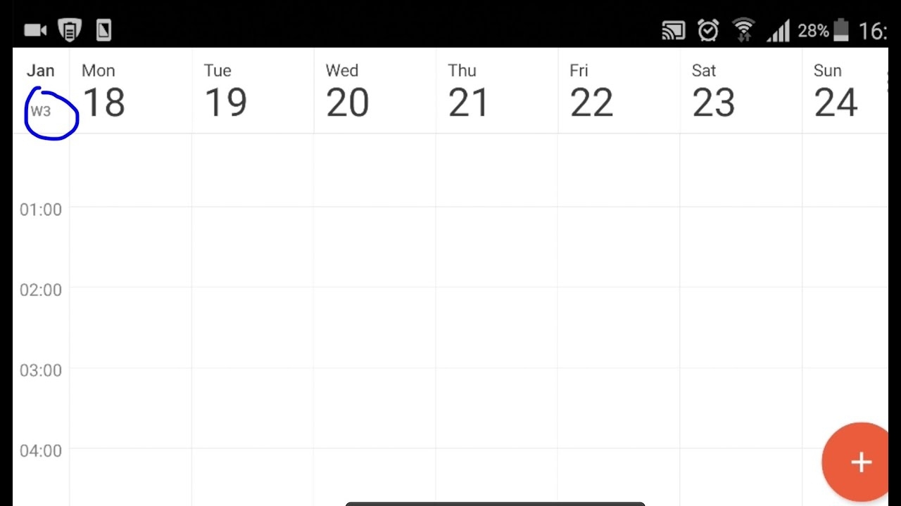 How To Show/hide Week Numbers In Android Google Calender