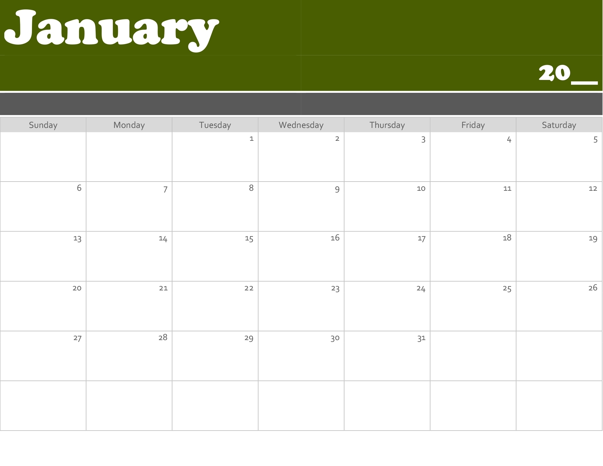 Incredible Print Blank Calendar Office 365 • Printable Blank