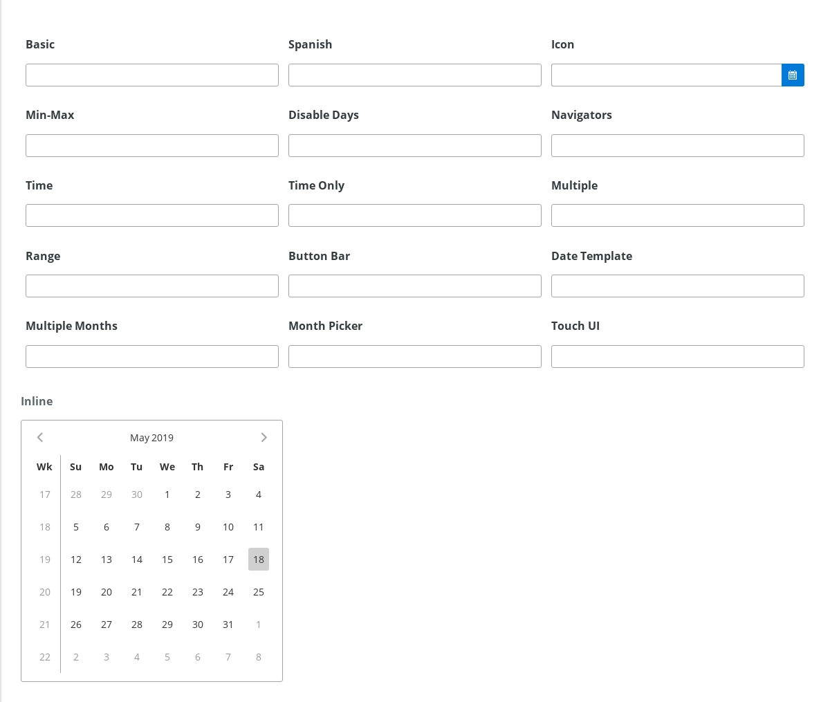 Input - Calendar - 《Primeng Document》 - 书栈网 · Bookstack